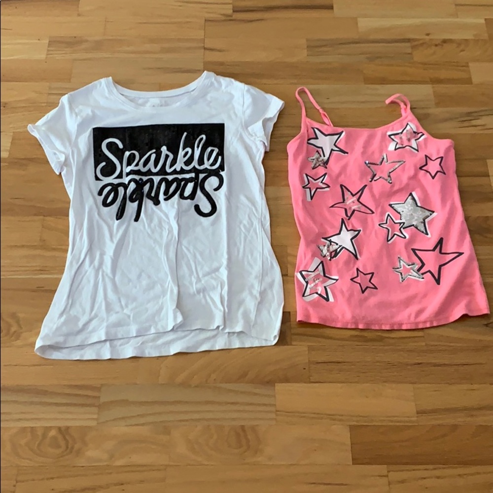 Justice tank top and Justice t-shirt Girls size 14